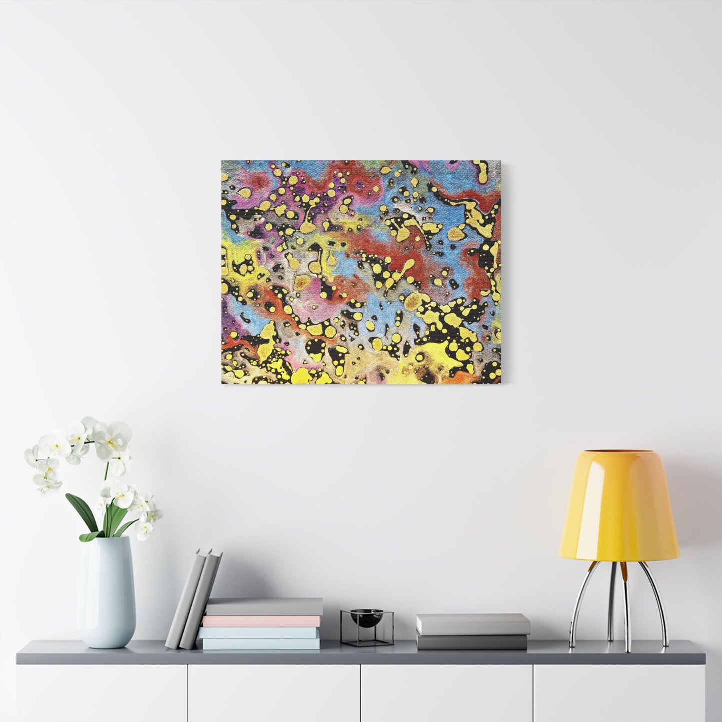 Limbo Satin Canvas Stretched