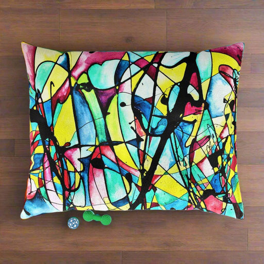 Alien Lady Pet Bed Printify