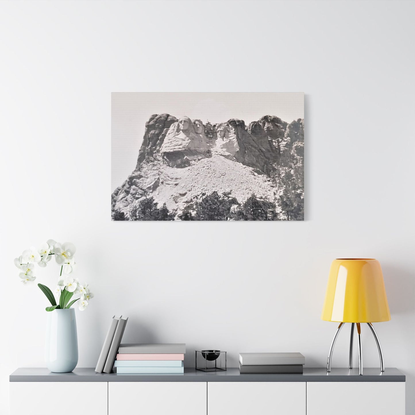 Black Hills Mount Rushmore Satin Canvas Stretched 36″ x 24″ (Horizontal) 1.5"