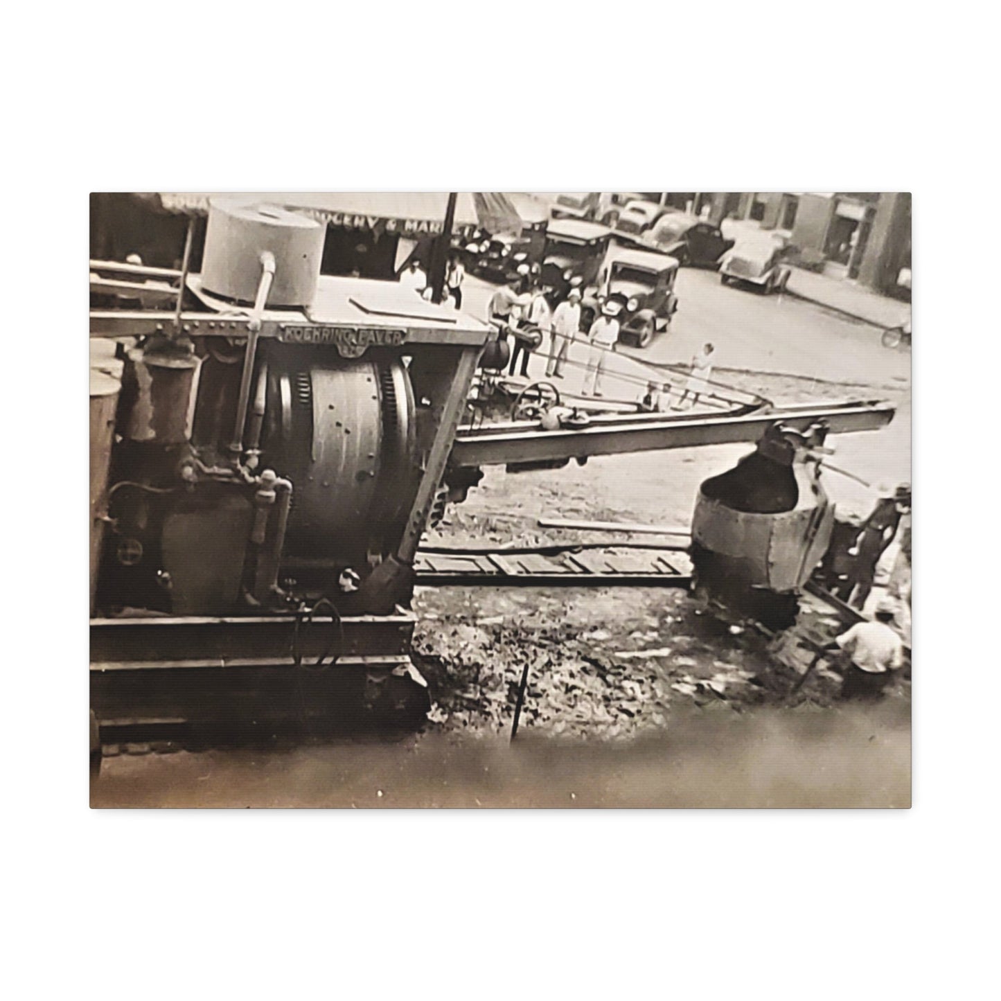 Concrete Worker Stretched Canvas 1.5" 24″ x 18″