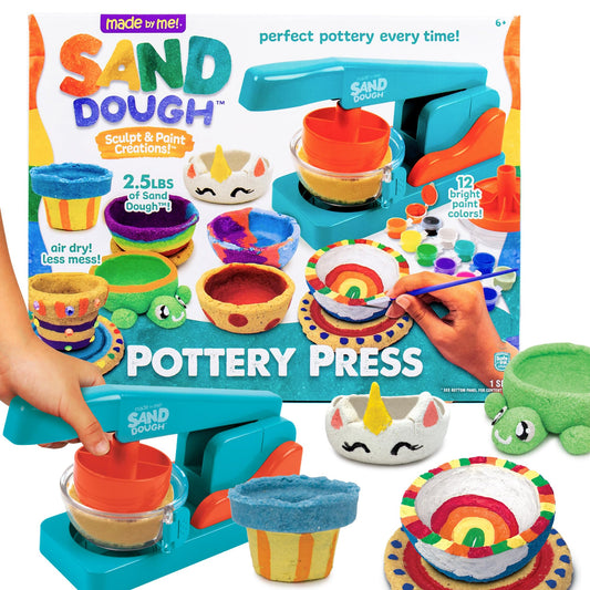 Sand Dough Sculpt & Paint Creations Pottery Press - - pottery kit