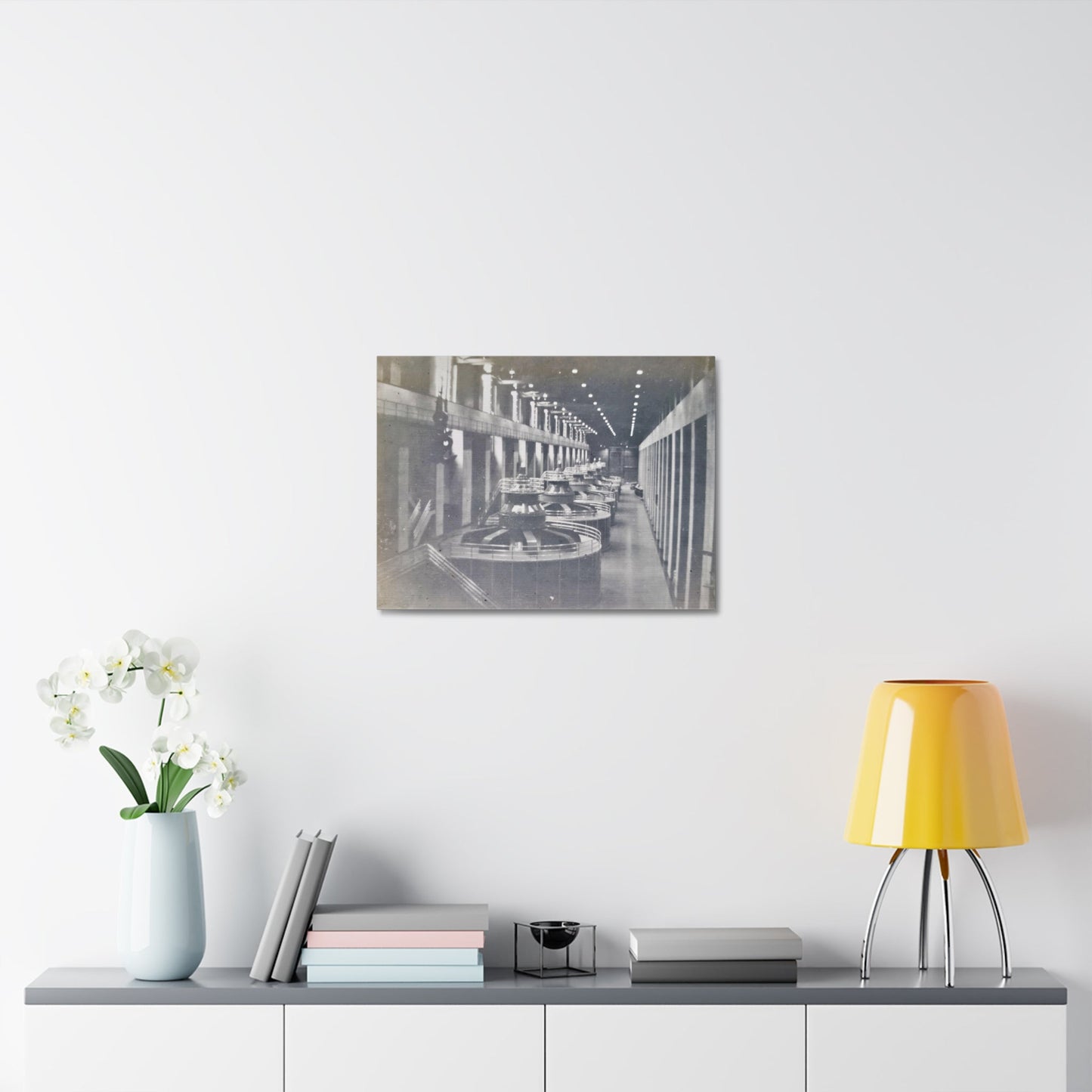 Boulder Dam Powerhouse Stretched Canvas 1.5" 24″ x 18″