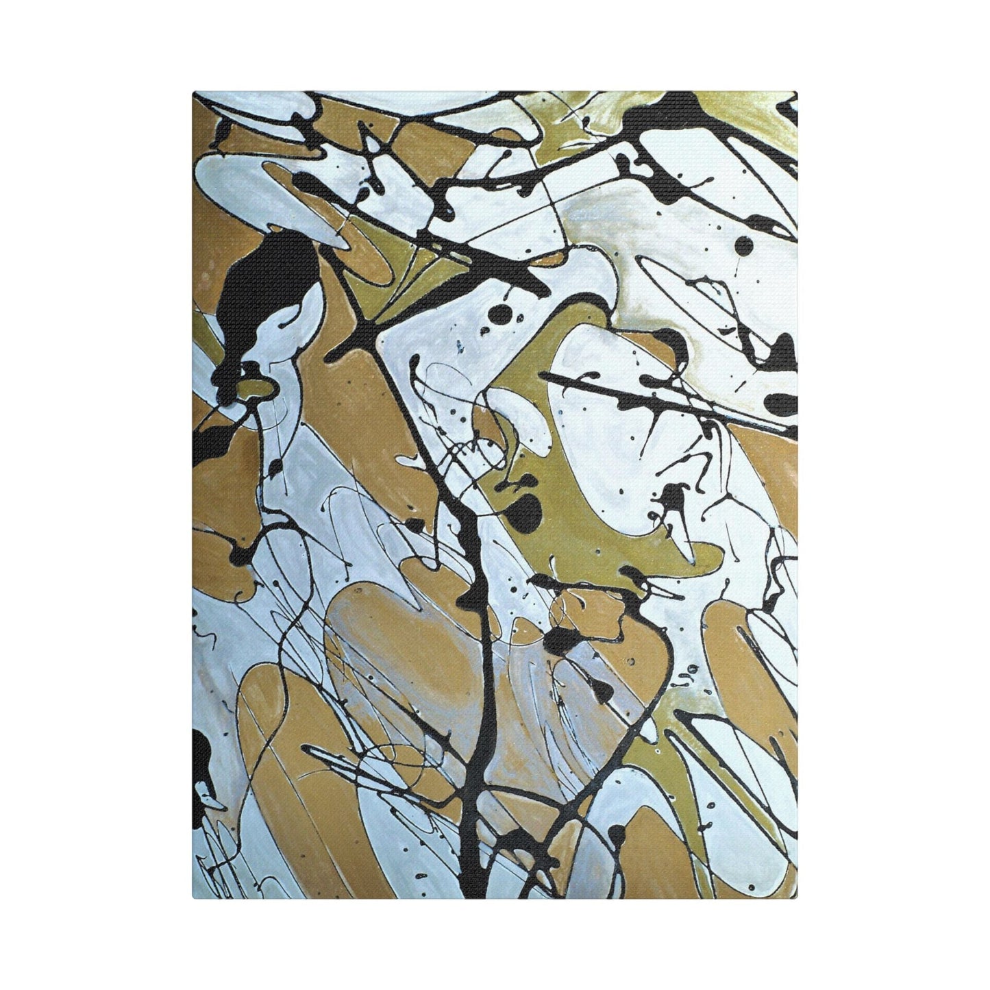 Mardi Gras Satin Canvas Stretched 12″ x 16″ (Vertical) 1.5"