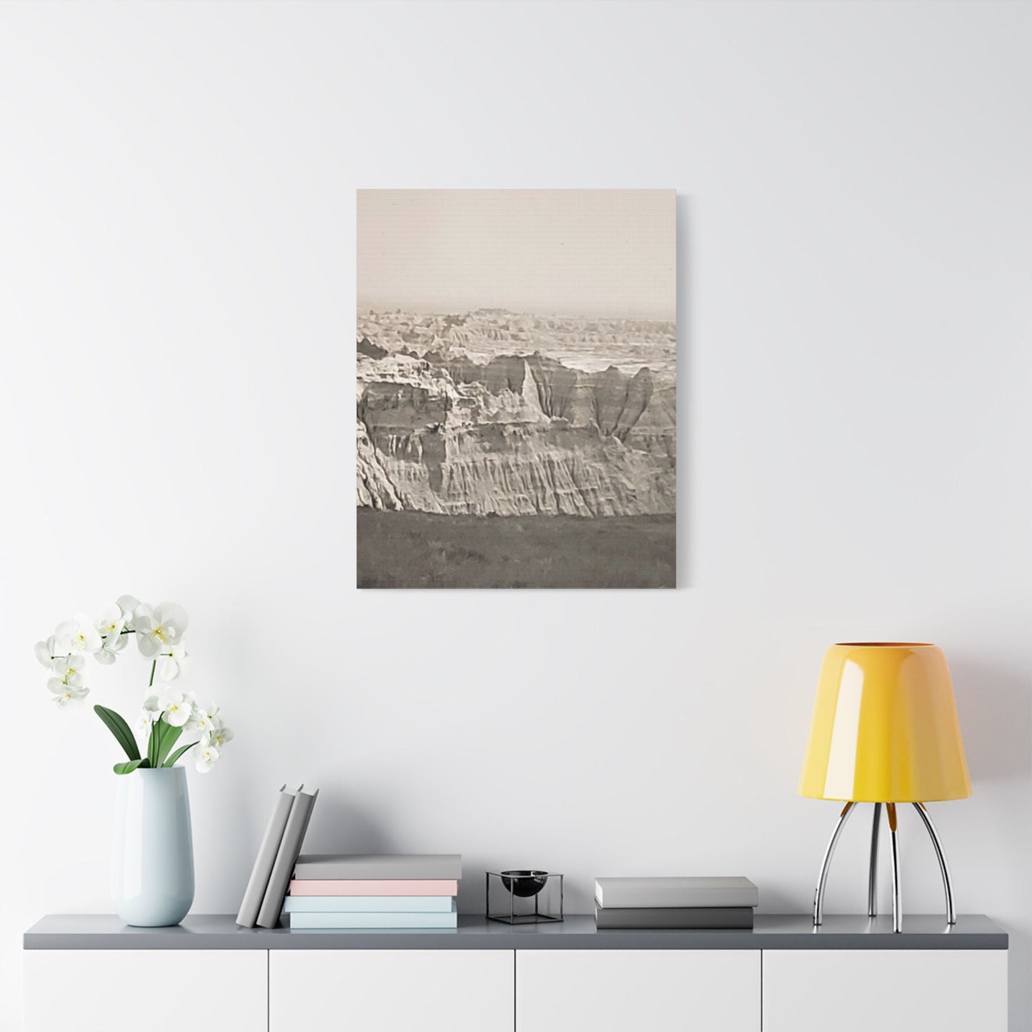 The Pinnacles Satin Canvas Stretched