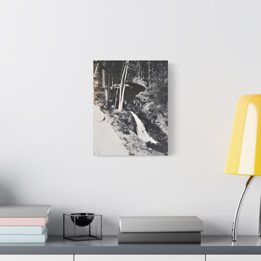 Narada Falls Yellowstone Satin Canvas Stretched