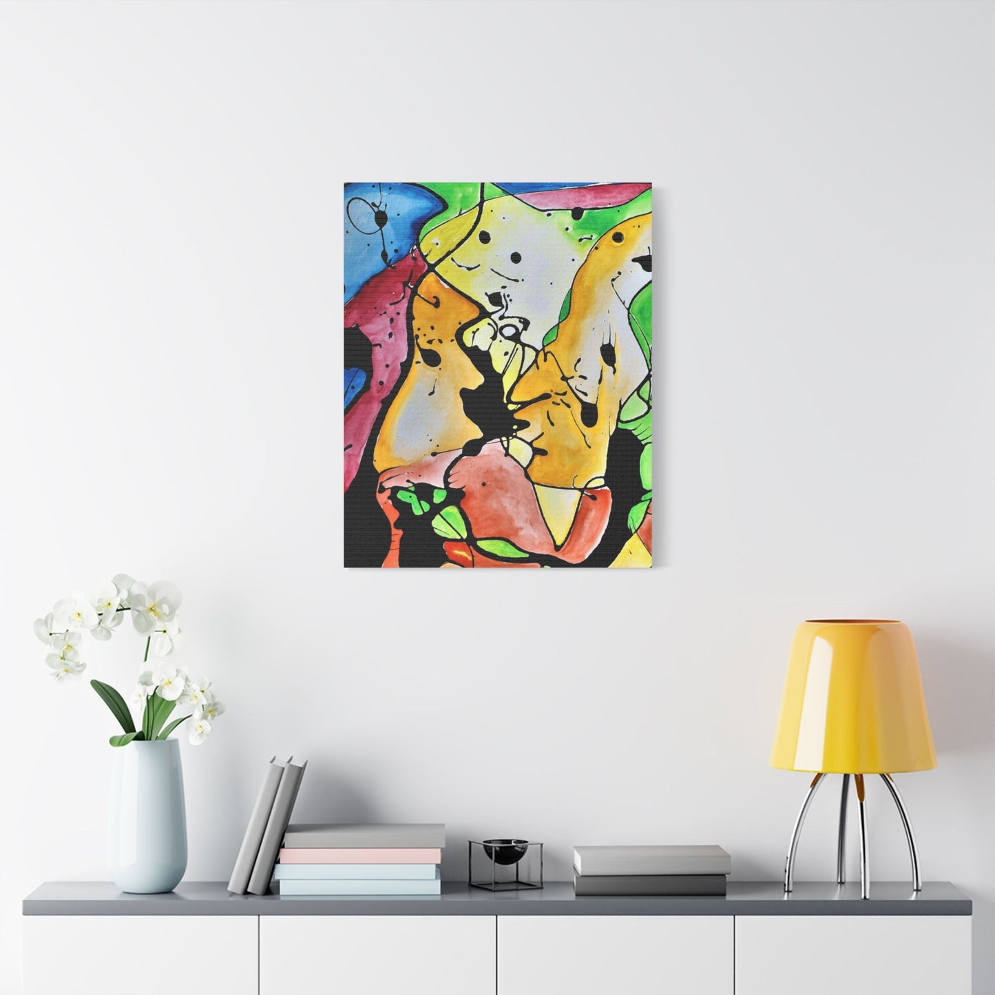 Space Judy Satin Canvas Stretched