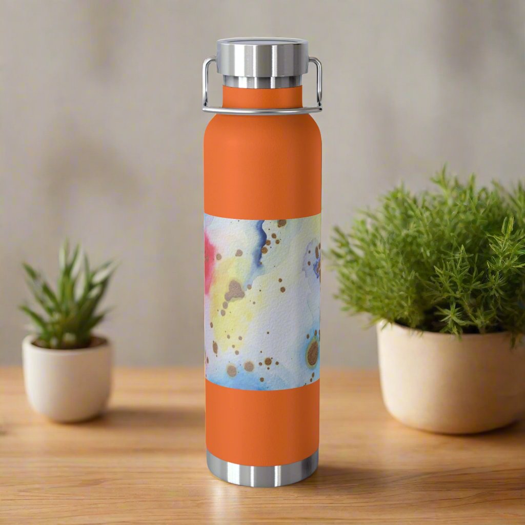 Purple Swirl 22oz Vacuum Insulated Bottle Orange 22oz