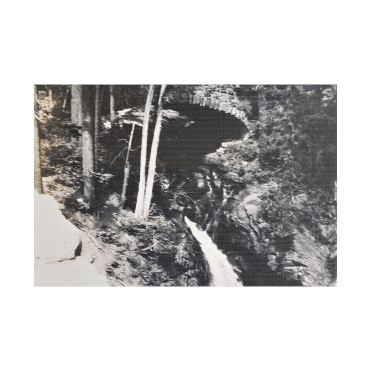 Narada Falls Yellowstone Satin Canvas Stretched 36″ x 24″ (Horizontal) 1.5"