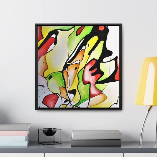 Red Mushroom Gallery Canvas Wraps Square Frame