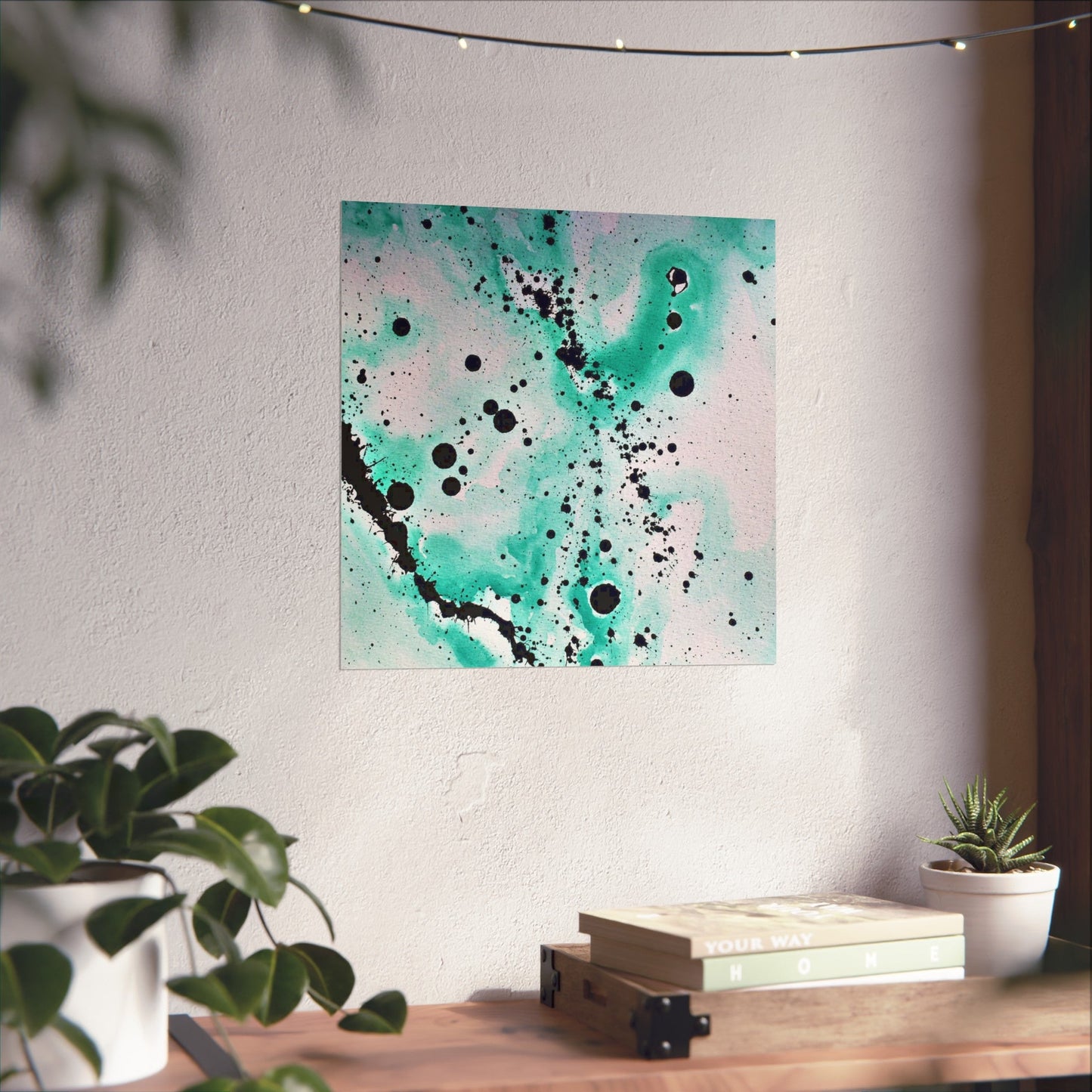 Teal Burst Fine Art Posters