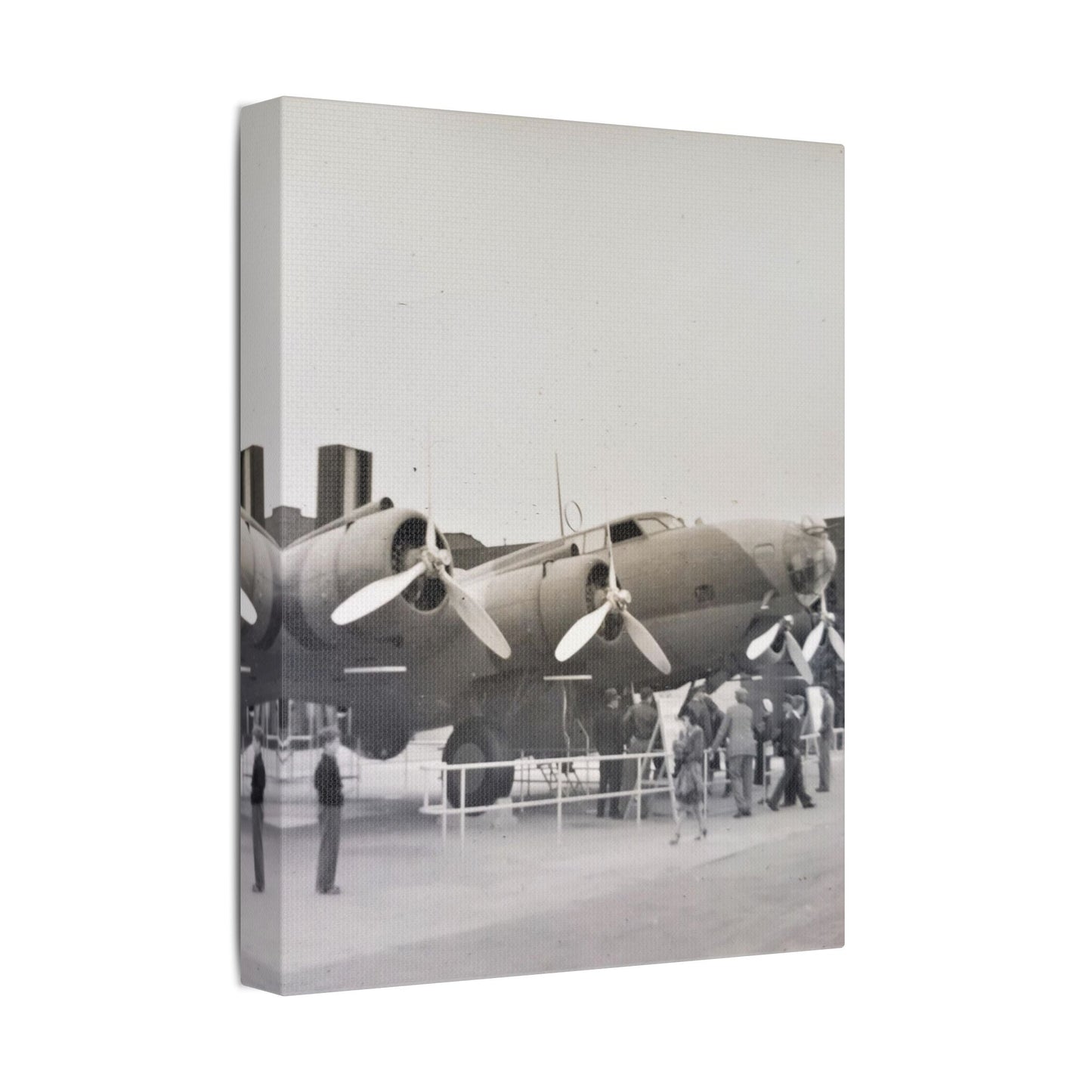 Boeing B-17 Bomber Satin Canvas Stretched