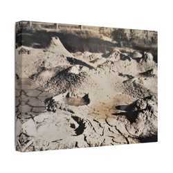 Yellowstone West Thumb Paint Pots Satin Canvas Stretched