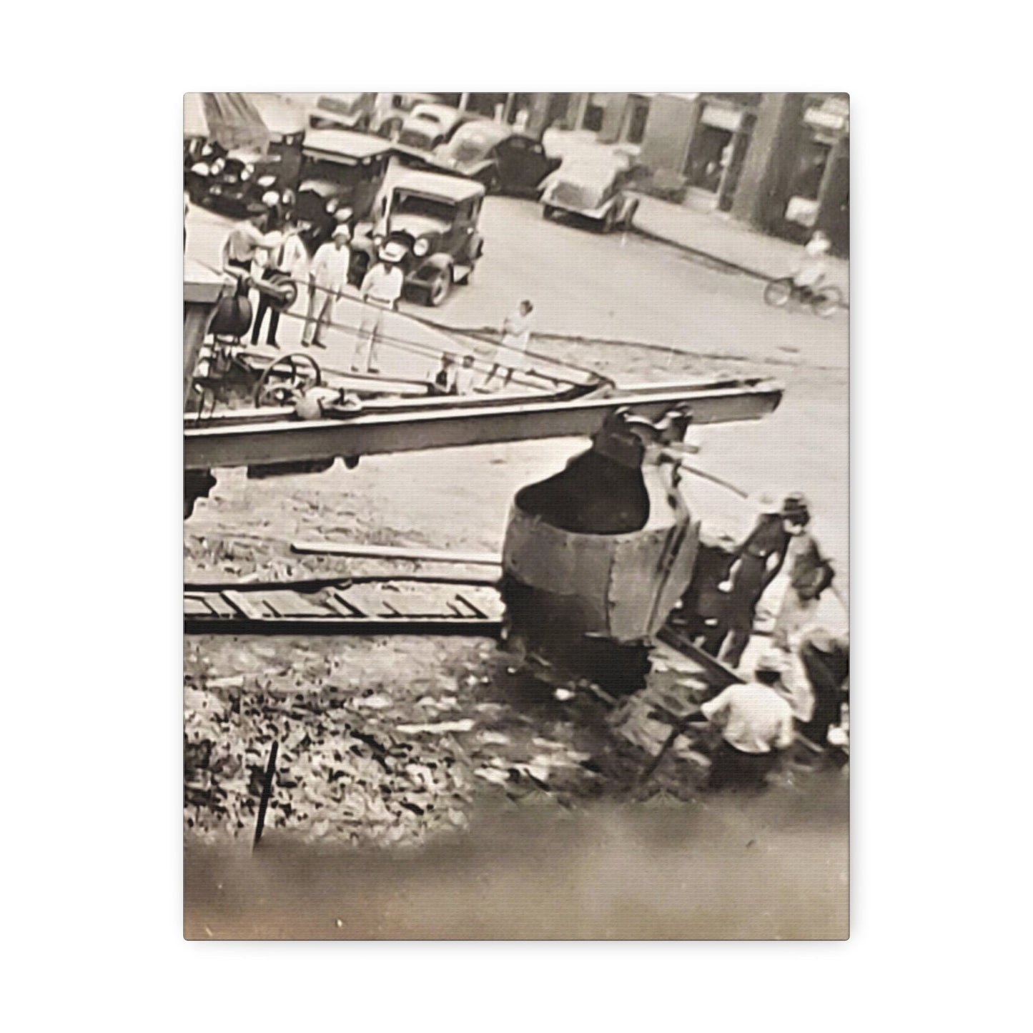 Concrete Worker Stretched Canvas 1.5" 11″ x 14″