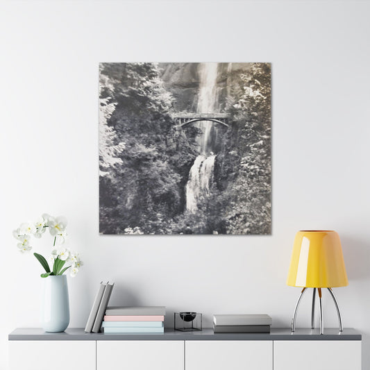 Multnomah Falls Oregon Canvas Gallery Wraps 36″ x 36″ 1.25"