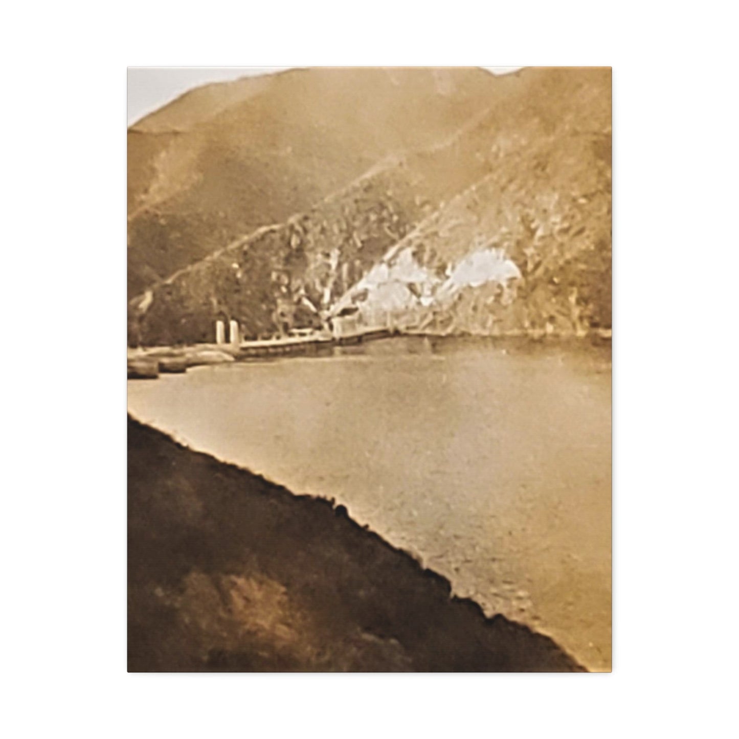 Morris Dam Lake Stretched Canvas