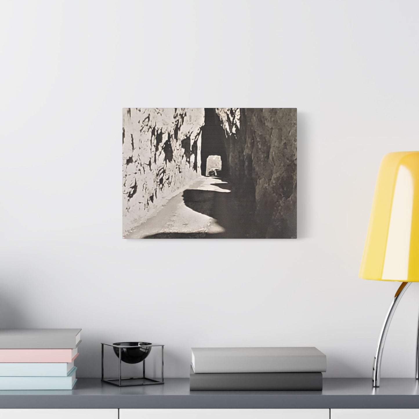 Tunnel at The Needles Satin Canvas Stretched 16″ x 12″ (Horizontal) 1.5"