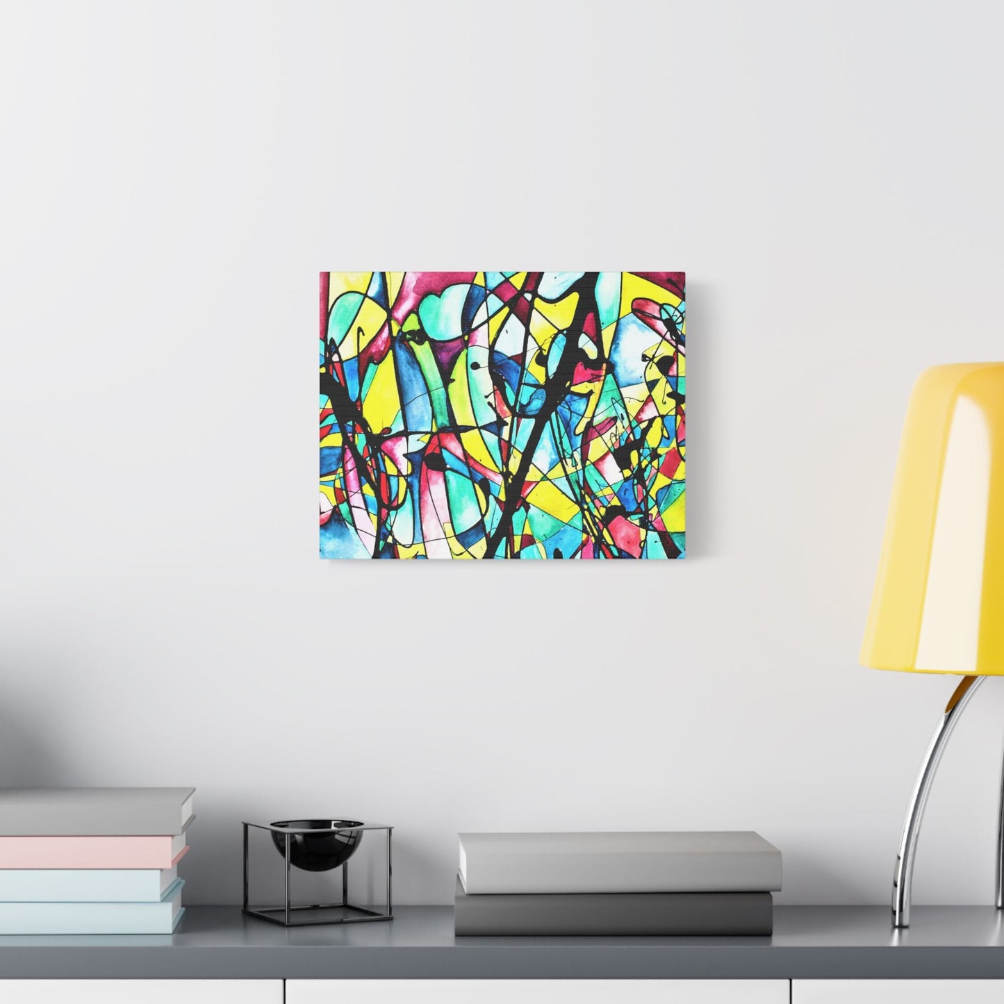 Alien Lady Satin Canvas Stretched