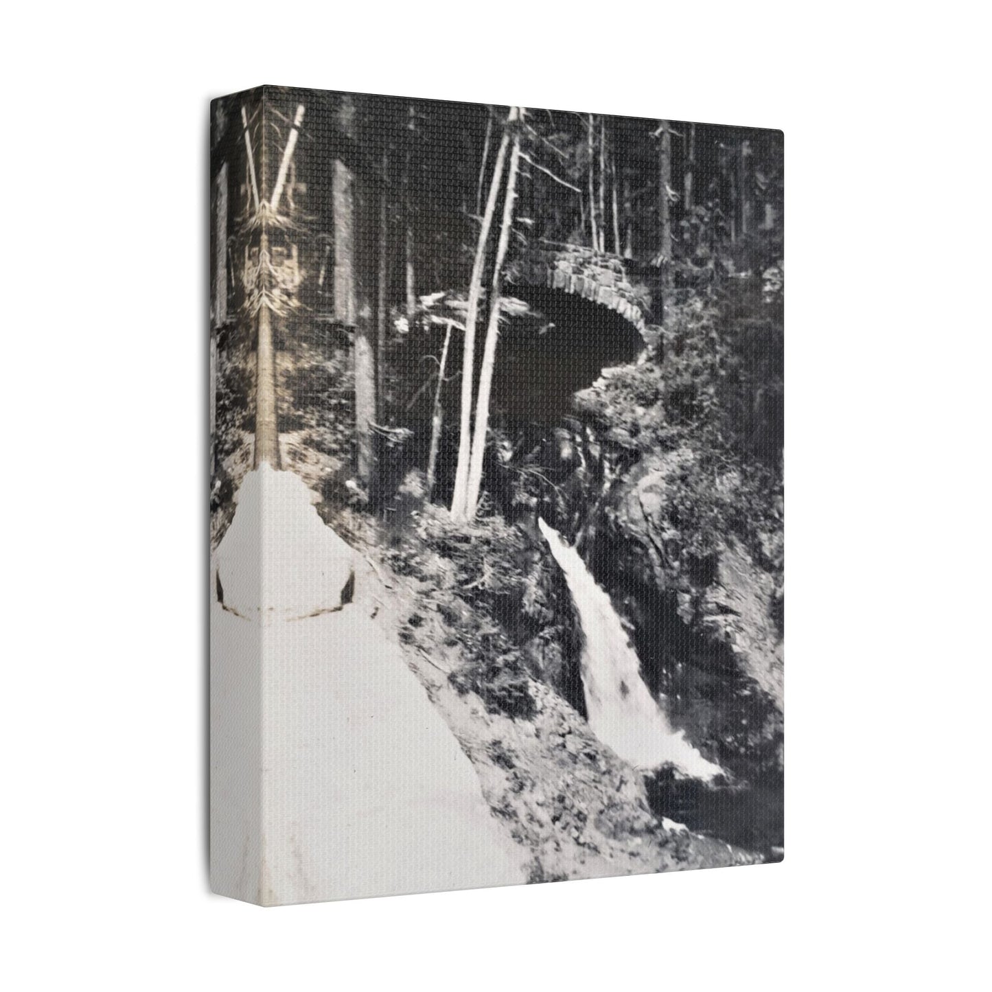 Narada Falls Yellowstone Satin Canvas Stretched