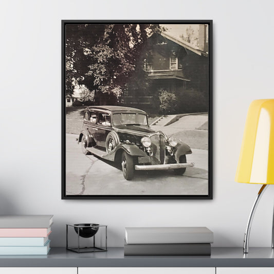 Classic Car Gallery Canvas Wraps Vertical Frame 20″ x 24″ 1.25" Black