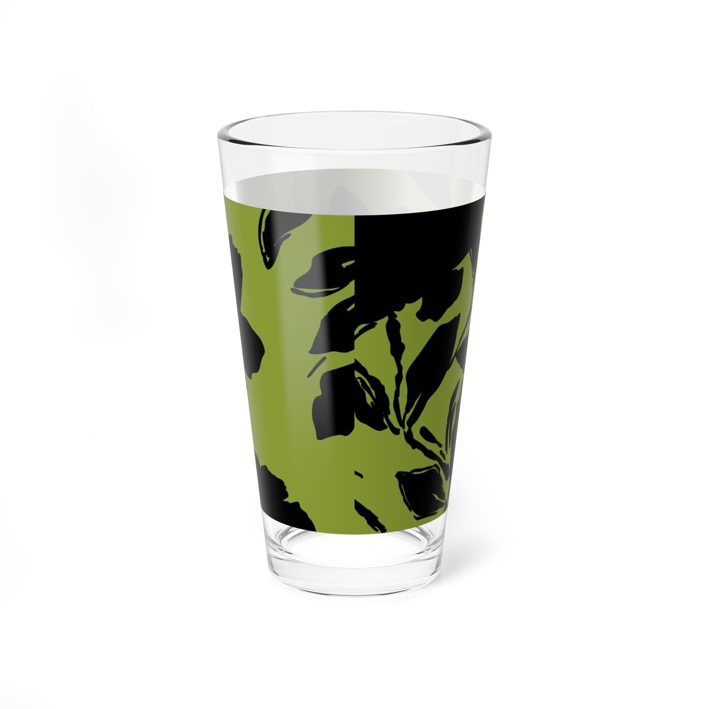 Green Floral Mixing Glass - Kia Day Design