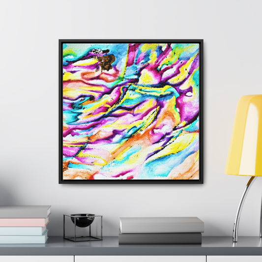 Teal River Gallery Canvas Wraps, Square Frame Printify