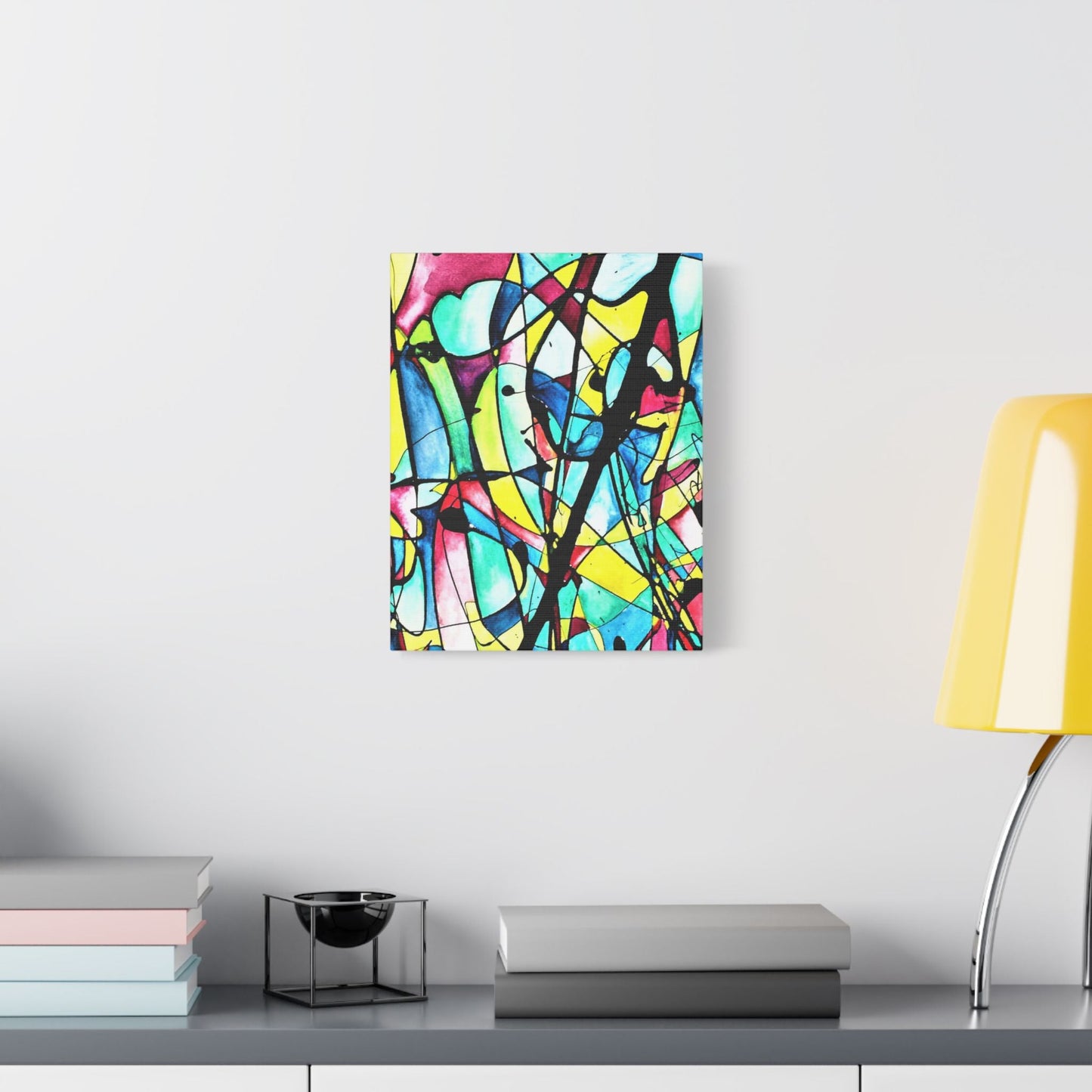Alien Lady Satin Canvas Stretched