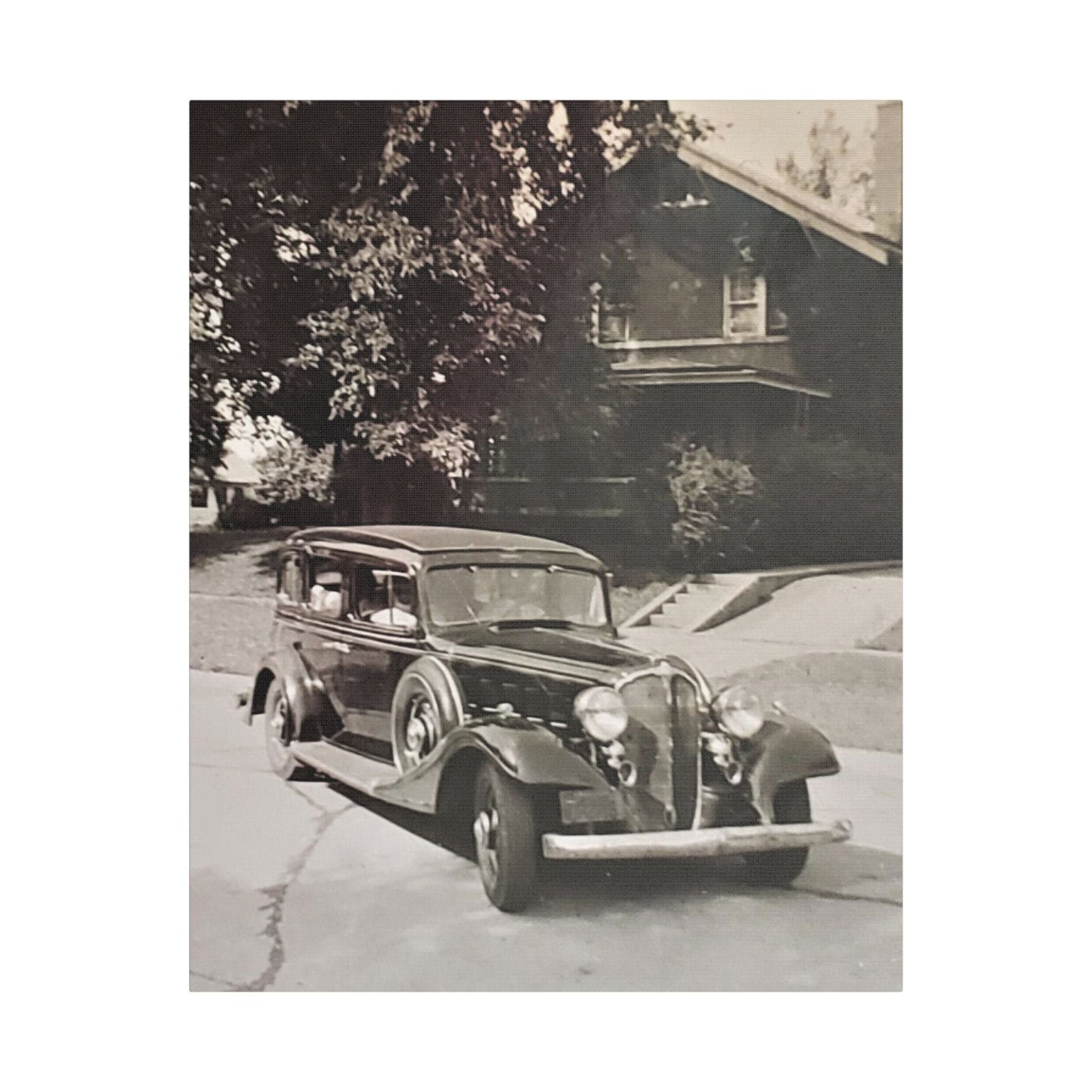 Classic Car Satin Canvas Stretched 24" x 30" (Vertical) 1.5"