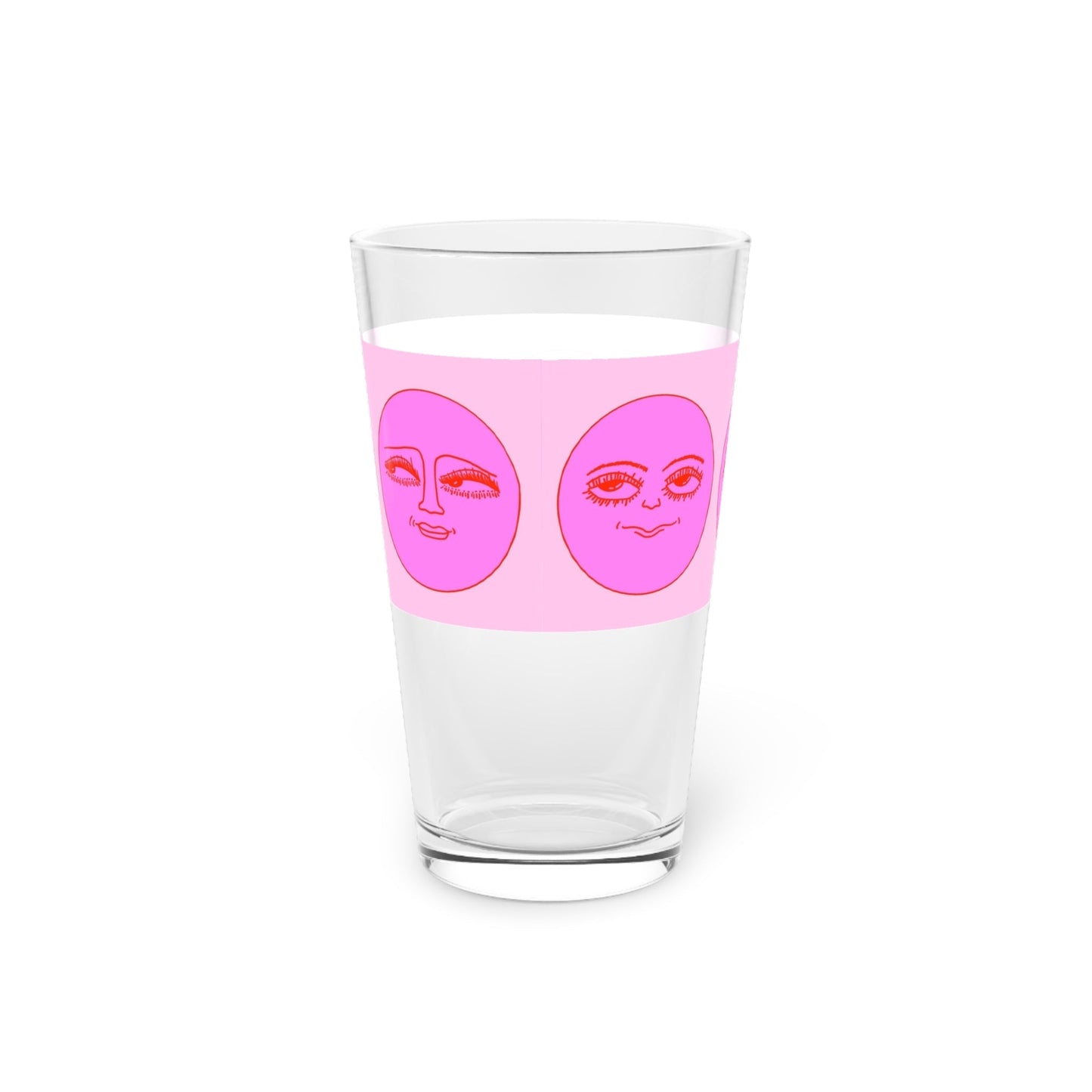 Sun Faces Pint Glass - 16oz - Kia Day Design