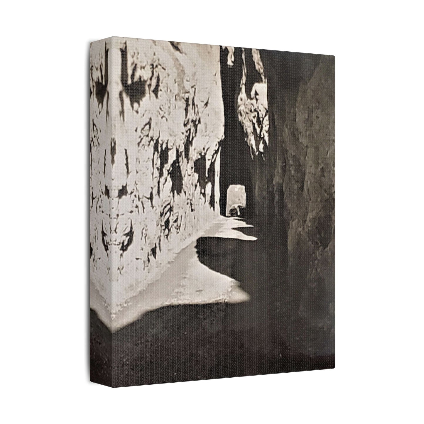 Tunnel at The Needles Satin Canvas Stretched