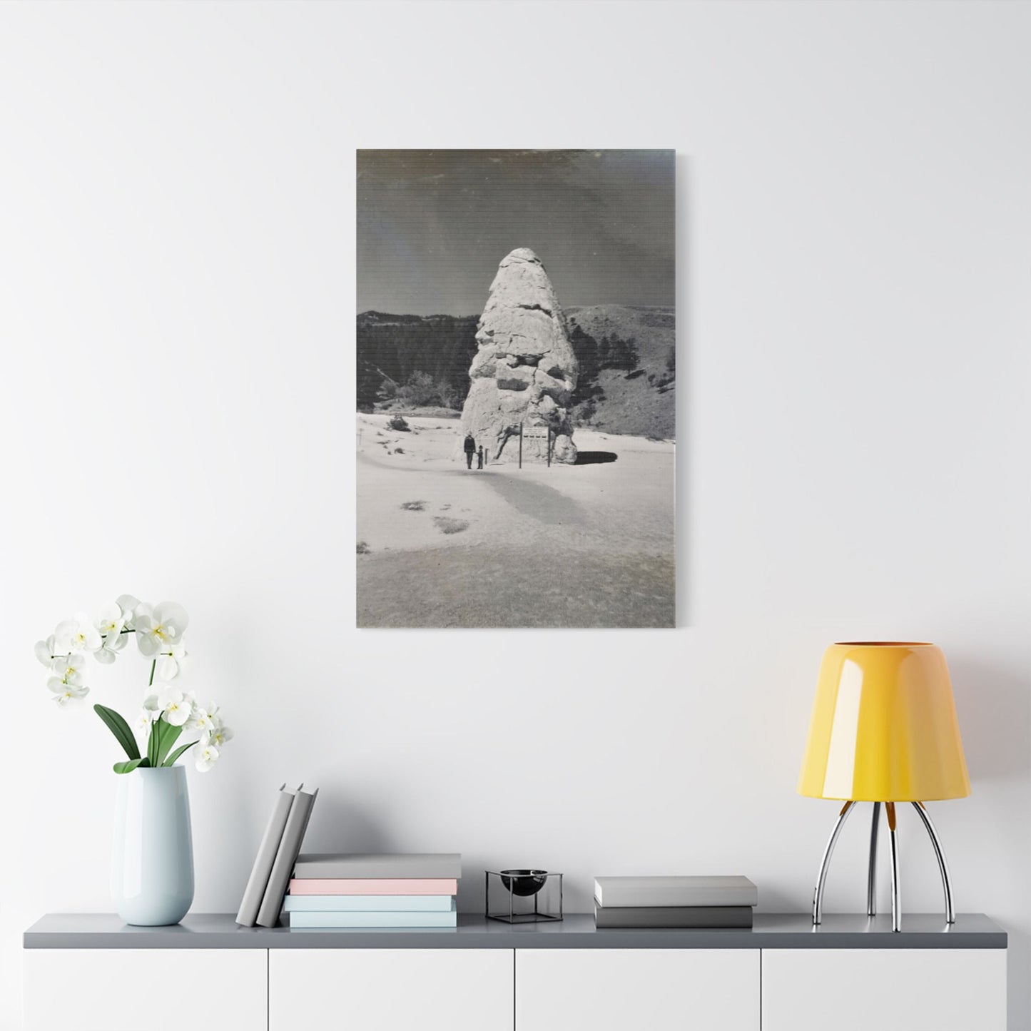 Liberty Cap Yellowstone Satin Canvas Stretched 24″ x 36″ (Vertical) 1.5"