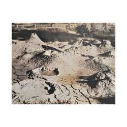 Yellowstone West Thumb Paint Pots Satin Canvas Stretched