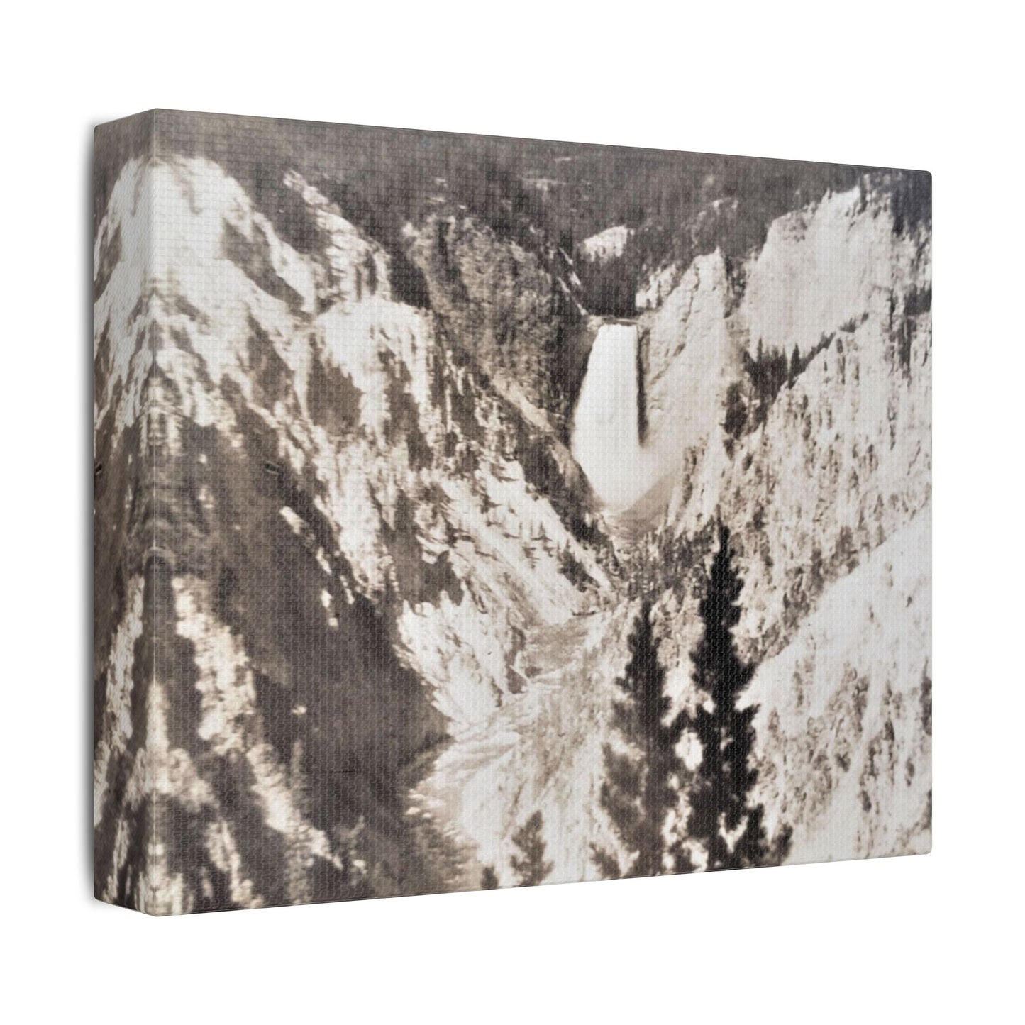 Artists Point Yellowstone Satin Canvas Stretched