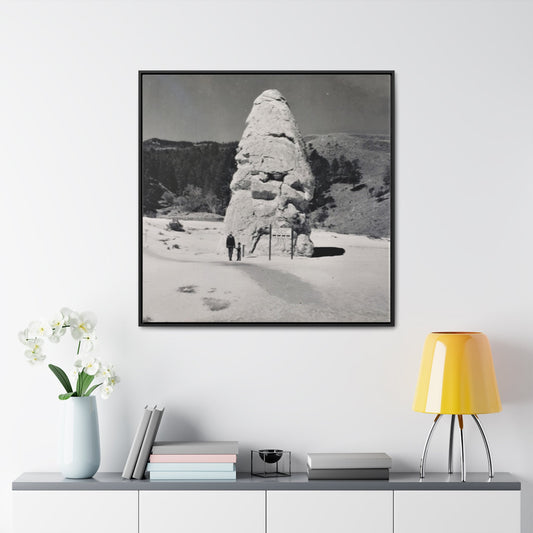 Liberty Cap Yellowstone Gallery Canvas Wraps Square Frame 36″ x 36″ 1.25" Black