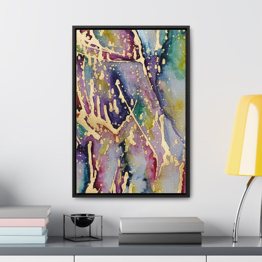 Purple Rain Gallery Canvas Wraps Vertical Frame
