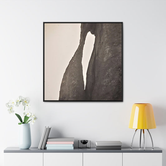 The Needles Eye Gallery Canvas Wraps Square Frame 36″ x 36″ Premium Gallery Wraps (1.25″) Black