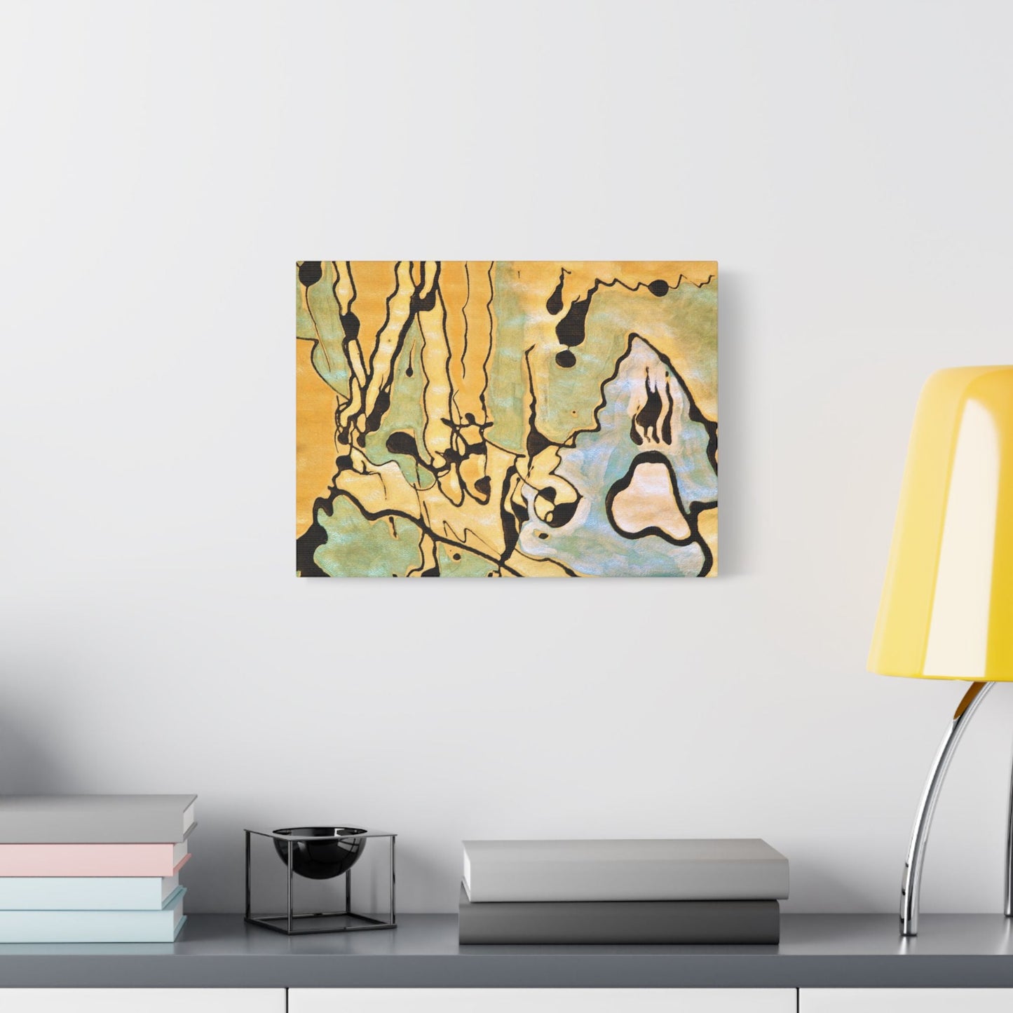 Screaming Ghost Satin Canvas Stretched