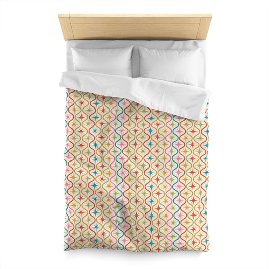 Colorful Patterned Microfiber Duvet Cover - Kia Day Design