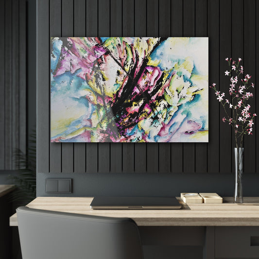 Kitty In Space Acrylic Prints - - Home Decor