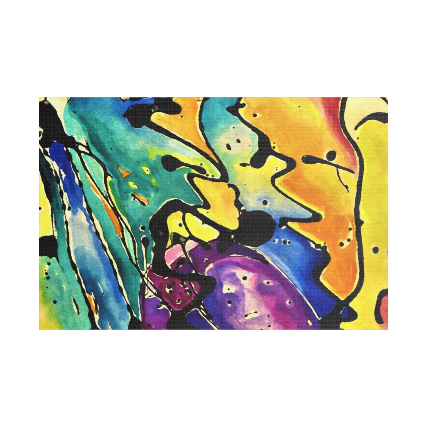 Sing Satin Canvas Stretched 36″ x 24″ (Horizontal) 1.5"