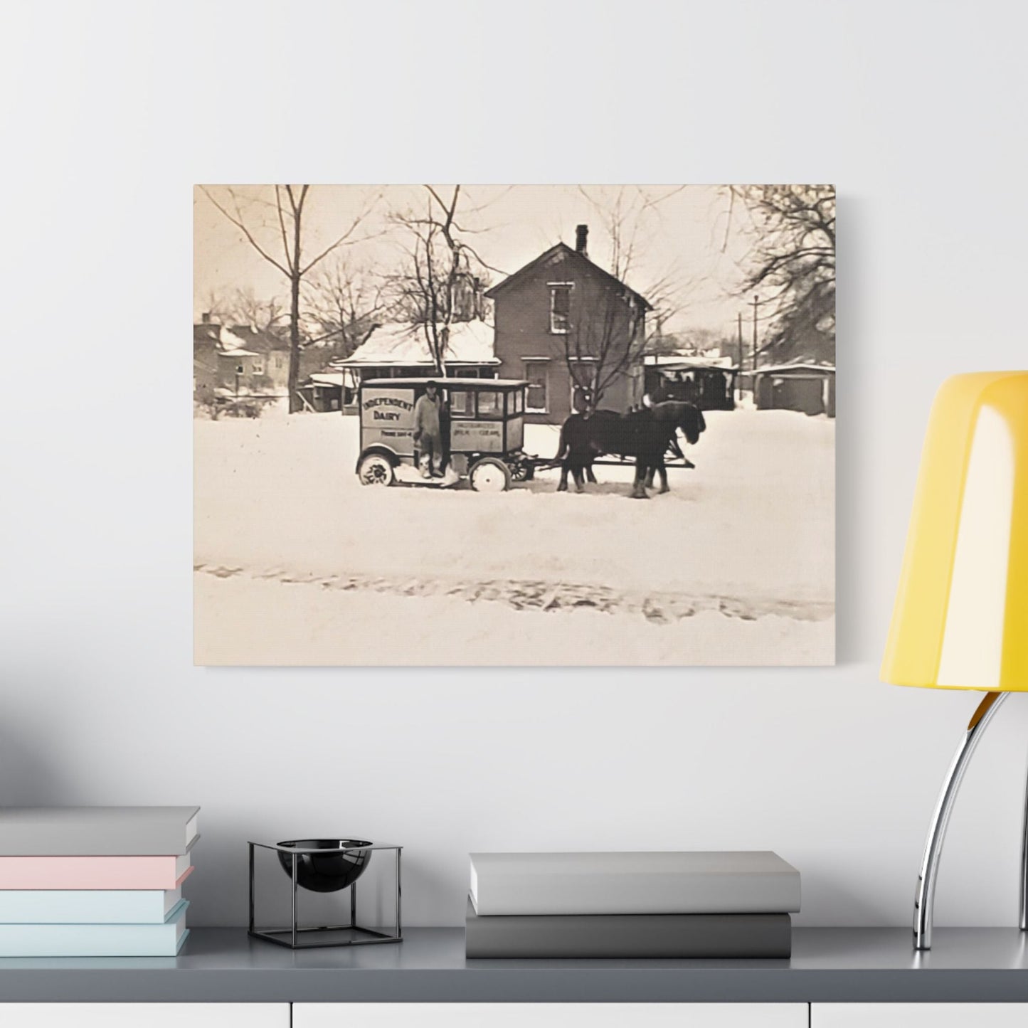 Milk Man Satin Canvas Stretched