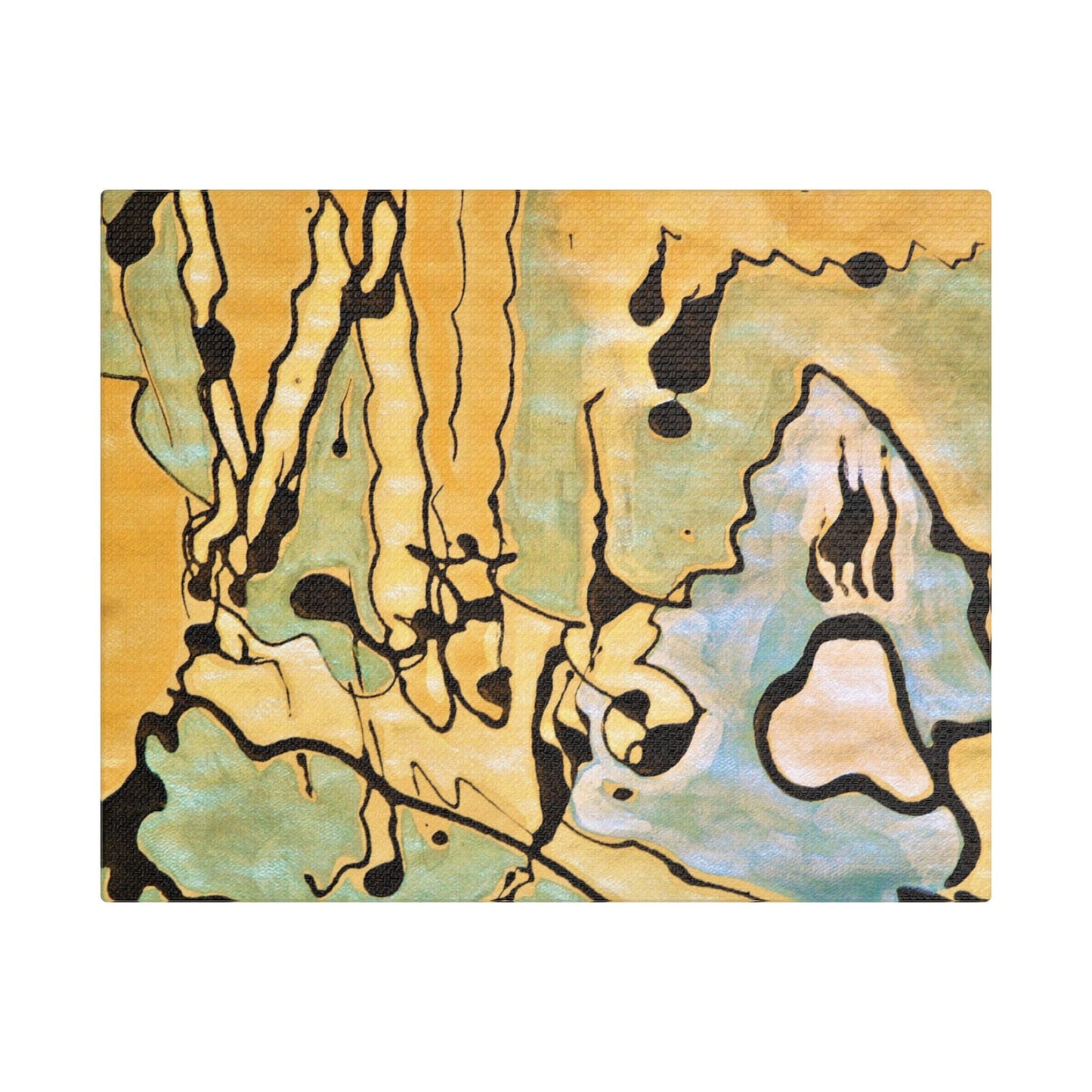 Screaming Ghost Satin Canvas Stretched 10″ x 8″ (Horizontal) 1.5"