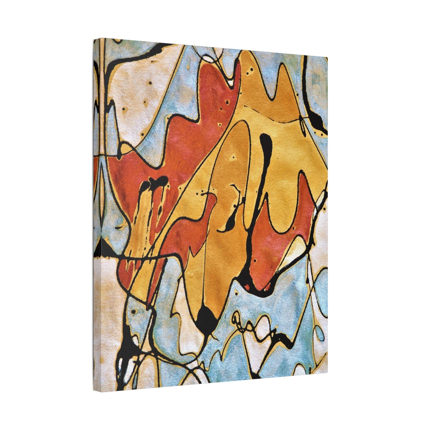 Fox Satin Canvas Stretched