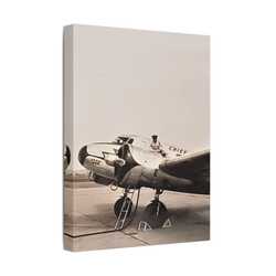 Refueling Mid-Contintent Chief Line Omaha Airport 1939 Satin Canvas Stretched