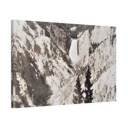 Artists Point Yellowstone Satin Canvas Stretched