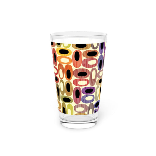 Colorful Modern Pattern Pint Glass - 16oz - Kia Day Design