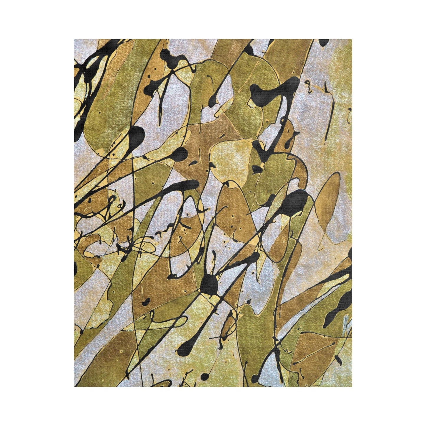 Gold Rush Satin Canvas Stretched 24" x 30" (Vertical) 1.5"