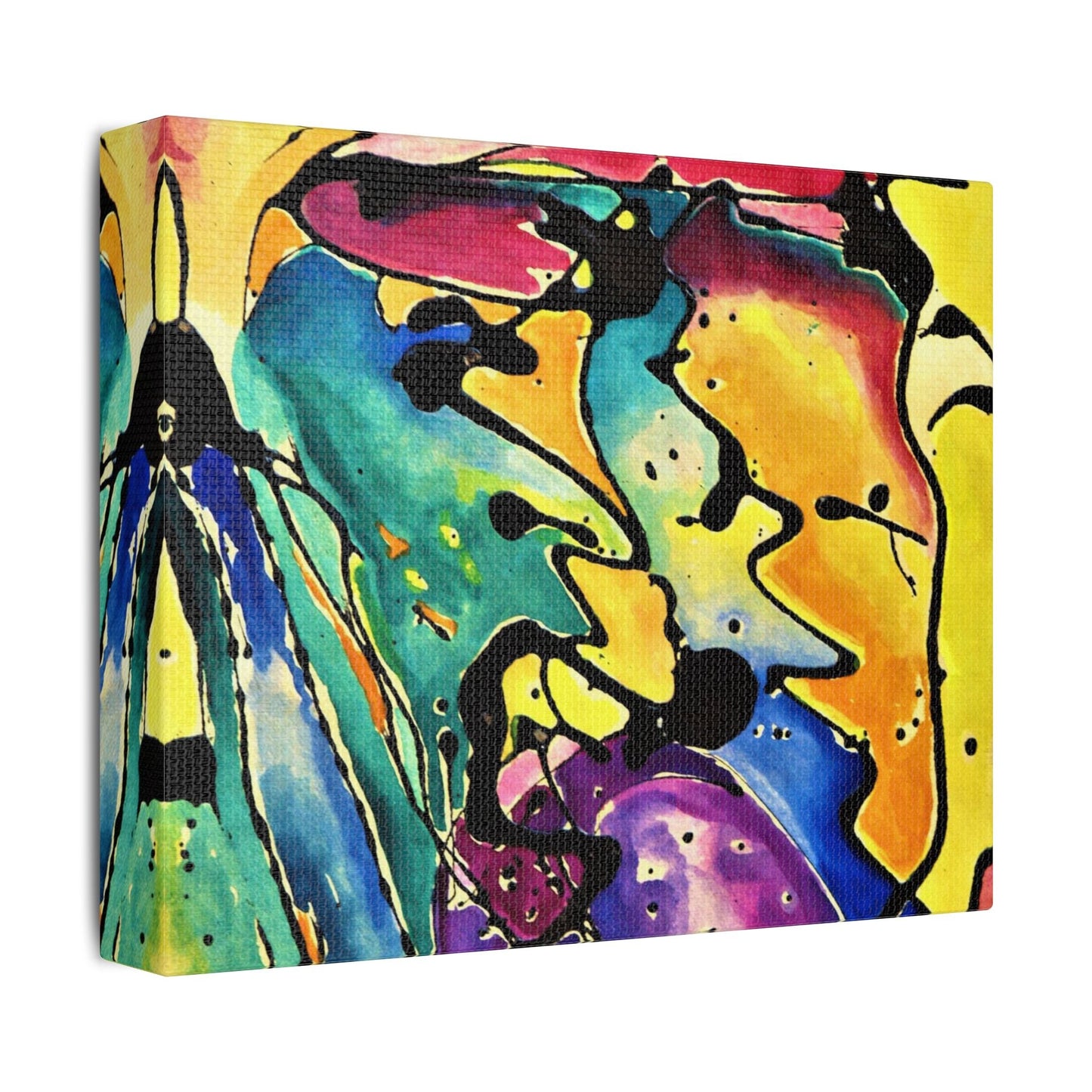 Sing Satin Canvas Stretched