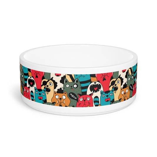 Colorful Pet Bowl for Cats and Dogs - Kia Day Design