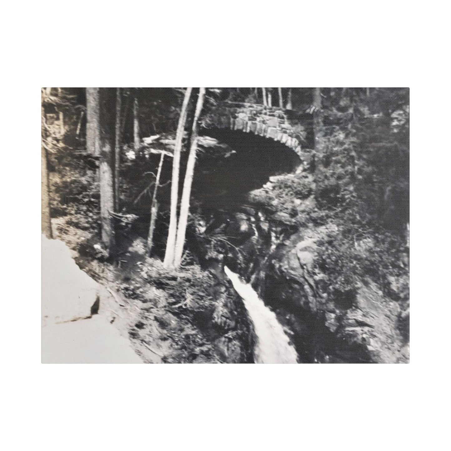 Narada Falls Yellowstone Satin Canvas Stretched 24″ x 18″ (Horizontal) 1.5"