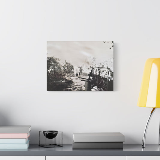 Bridge Satin Canvas Stretched